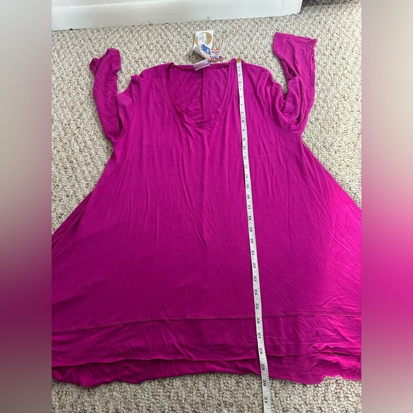 Ellen & company Pink Tunic with Relaxed Fit and 3/4 Sleeves size XL new with tag - Picture 7 of 9